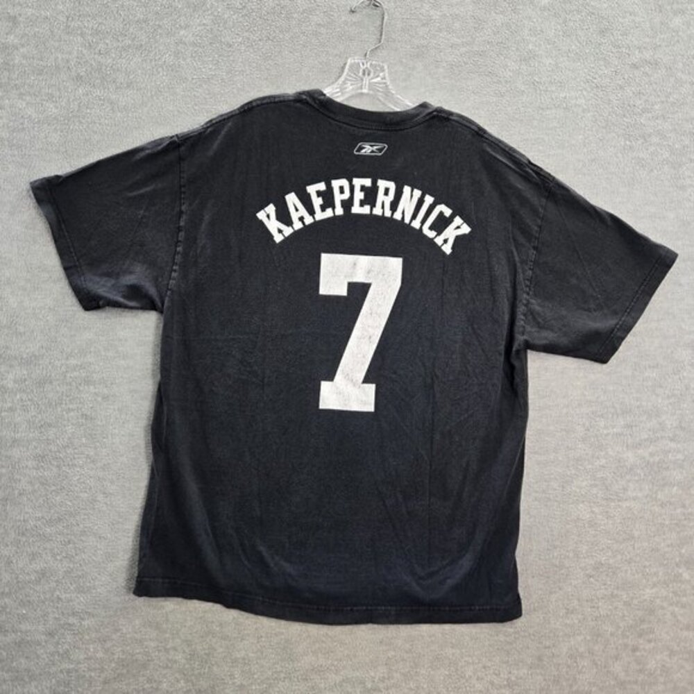 San Francisco 49ers Men Shirt XL Black Kaepernick #7 Graphic Tee Short Sleeve - Picture 9 of 11